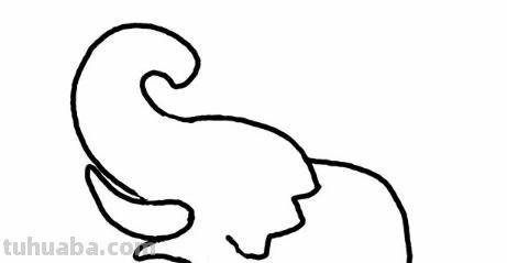 怎么画大象的简笔画 儿童简笔画：大象的最简单画法？