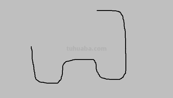 怎么画大象的简笔画 儿童简笔画：大象的最简单画法？