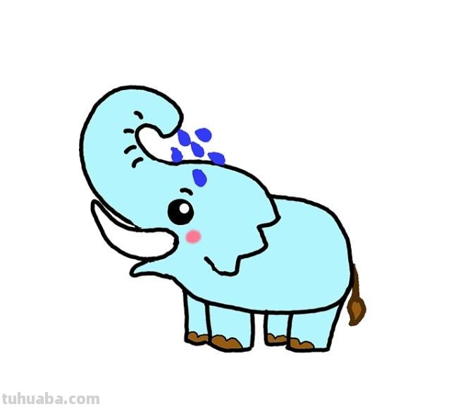 怎么画大象的简笔画 儿童简笔画：大象的最简单画法？