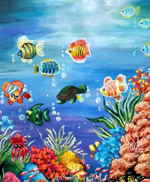 海色彩图及海色彩画——绚丽多彩的海洋世界