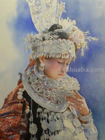 马百齐人像风景水彩画欣赏