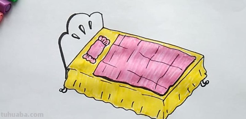 床怎么画用彩铅画的 如何画床简笔画?