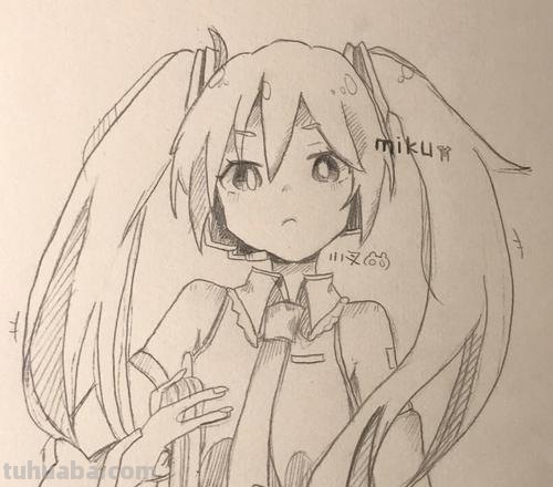 动漫美女怎么画简笔画 简笔画初音未来怎么画?