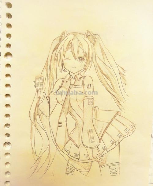 动漫美女怎么画简笔画 简笔画初音未来怎么画?