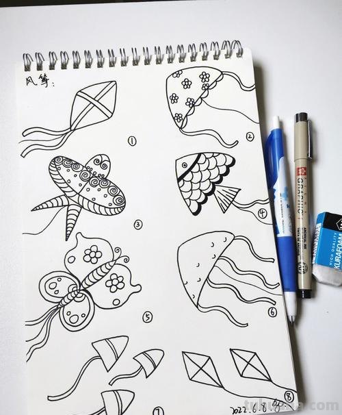风筝的简笔画怎么画 十款最好的风筝怎么样画?