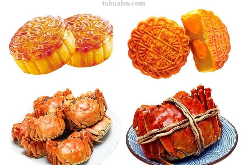 儿童画教程｜油水分离趣画中秋节的美味