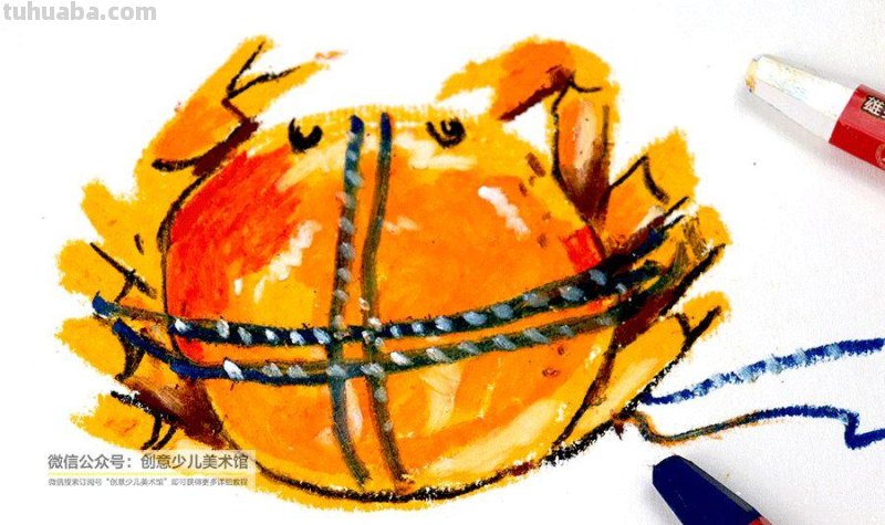 儿童画教程｜油水分离趣画中秋节的美味