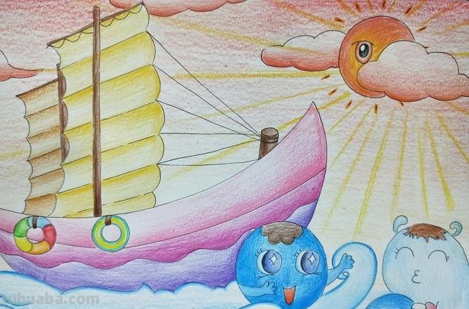 用彩铅画的小船怎么画 怎么样画帆船?