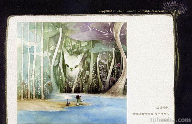 繁复细腻,诗意复古,这水彩风格绘本插画直戳我审美点
