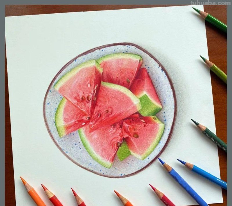 绘画参考素材｜彩铅这样画，对细节的塑造能力大有帮助