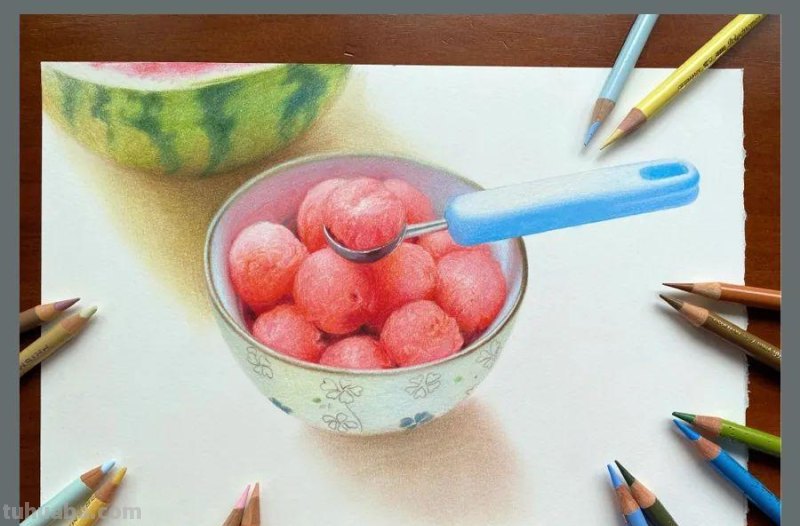 绘画参考素材｜彩铅这样画，对细节的塑造能力大有帮助