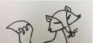 小狐狸怎么画简笔画 如何画想吃葡萄的狐狸的简笔画？