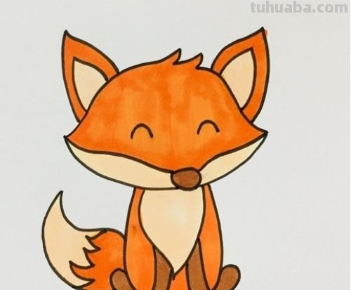 小狐狸怎么画简笔画 如何画想吃葡萄的狐狸的简笔画？