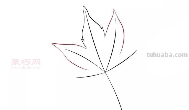 怎么画树叶的简笔画 简笔画枫叶的画法?