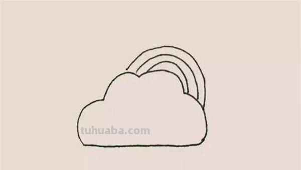 云和彩虹怎么画简笔画 儿童画彩虹？