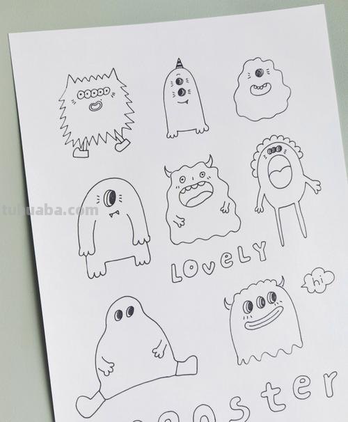 怎么画怪兽的简笔画 小怪兽怎么画,怎么画小怪兽？