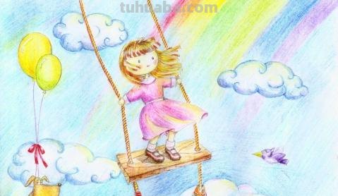 彩铅画绝代佳人怎么画 怎么用彩铅画樱花树下荡秋千的女孩的慢教程?