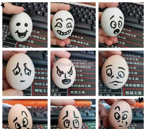 鸡蛋上简笔画怎么画 如何在蛋上画画？