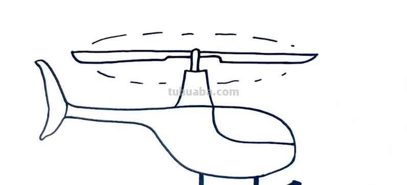 这样画直升飞机的简笔画超好看