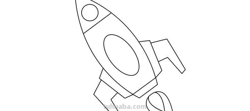 航天飞机 宇宙飞船简笔画