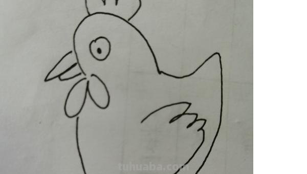 鸡的简笔画怎么画 怎样画简笔画大公鸡？