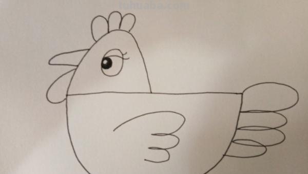 鸡的简笔画怎么画 怎样画简笔画大公鸡？