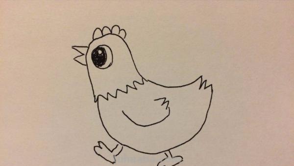 鸡的简笔画怎么画 怎样画简笔画大公鸡？
