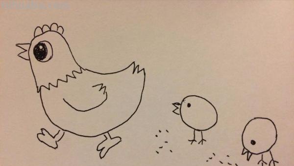 鸡的简笔画怎么画 怎样画简笔画大公鸡？