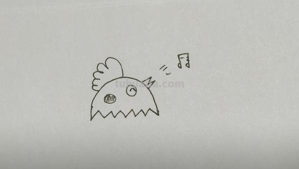 鸡的简笔画怎么画 怎样画简笔画大公鸡？