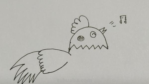鸡的简笔画怎么画 怎样画简笔画大公鸡？