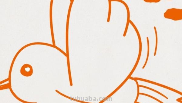 小鸟怎么画彩铅画简单可爱 儿童画画教程3-6岁画小鸟