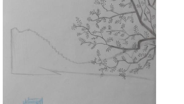 夜晚的乡村彩铅画怎么画 彩铅画自学教程风景？