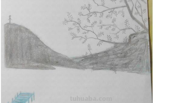 夜晚的乡村彩铅画怎么画 彩铅画自学教程风景？