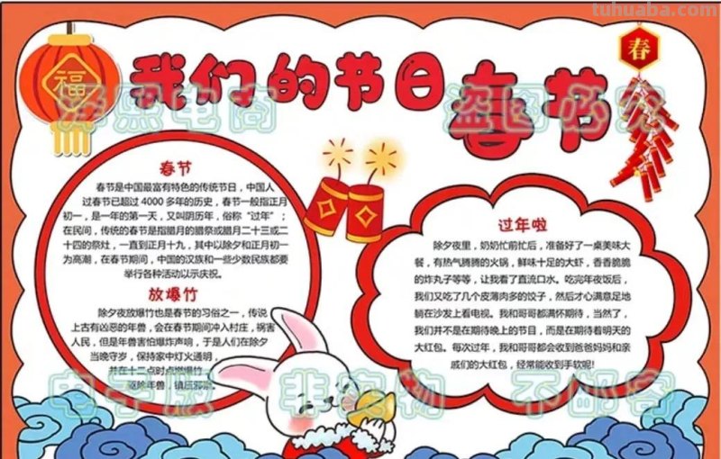 2023春节手抄报108张