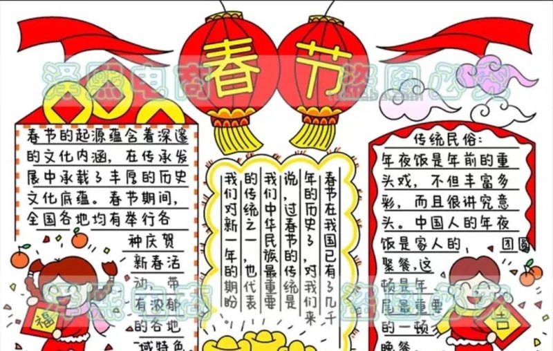 2023春节手抄报108张