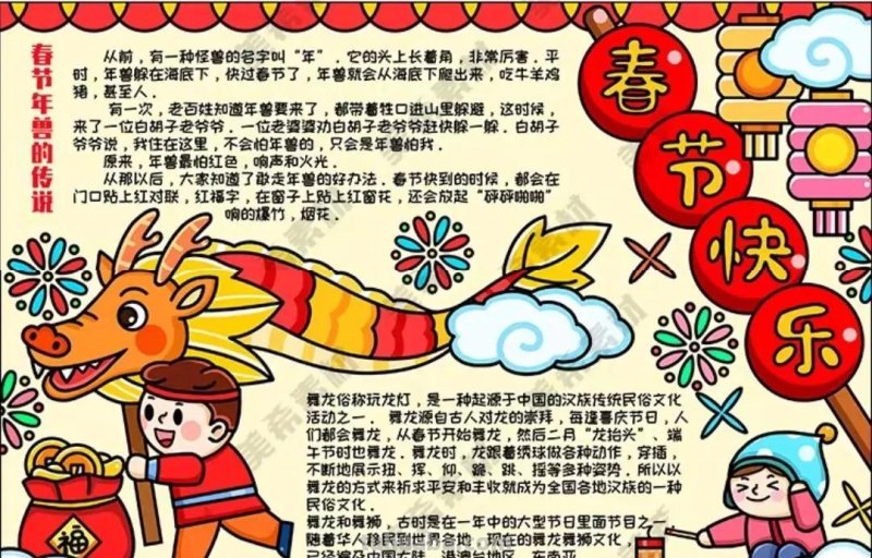 2023春节手抄报108张