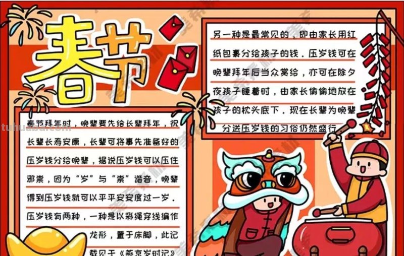 2023春节手抄报108张
