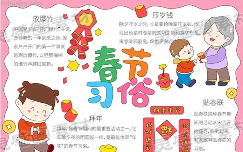 2023春节手抄报108张