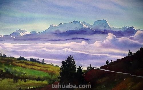 秘鲁画家Aquiles Rondan风景水彩画专辑