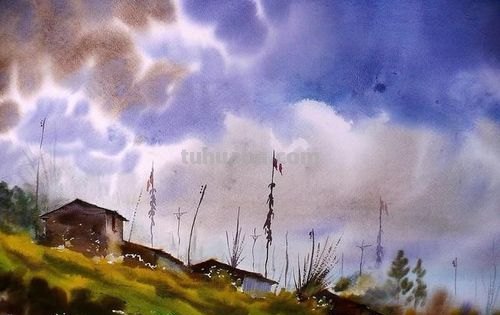 秘鲁画家Aquiles Rondan风景水彩画专辑