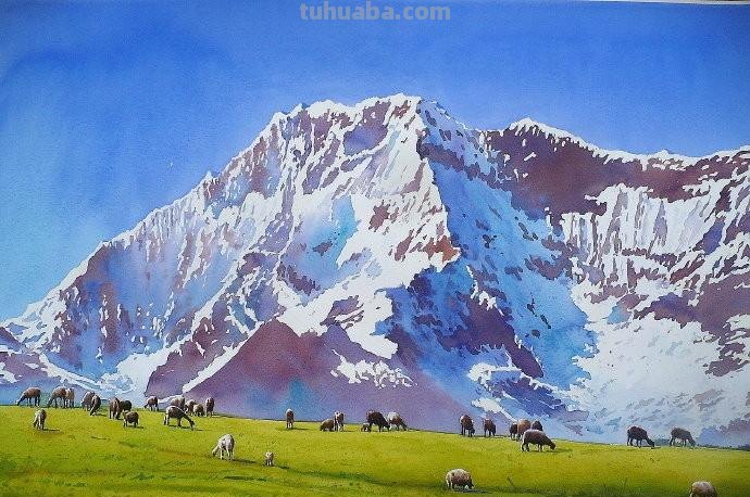 秘鲁画家Aquiles Rondan风景水彩画专辑