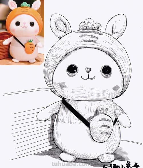 兔子设计速写 兔子逼真铅笔画？