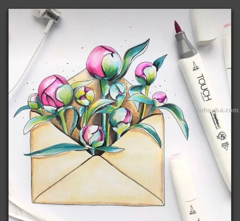 手绘｜20张马克笔手绘作品，每张都是学习的好素材