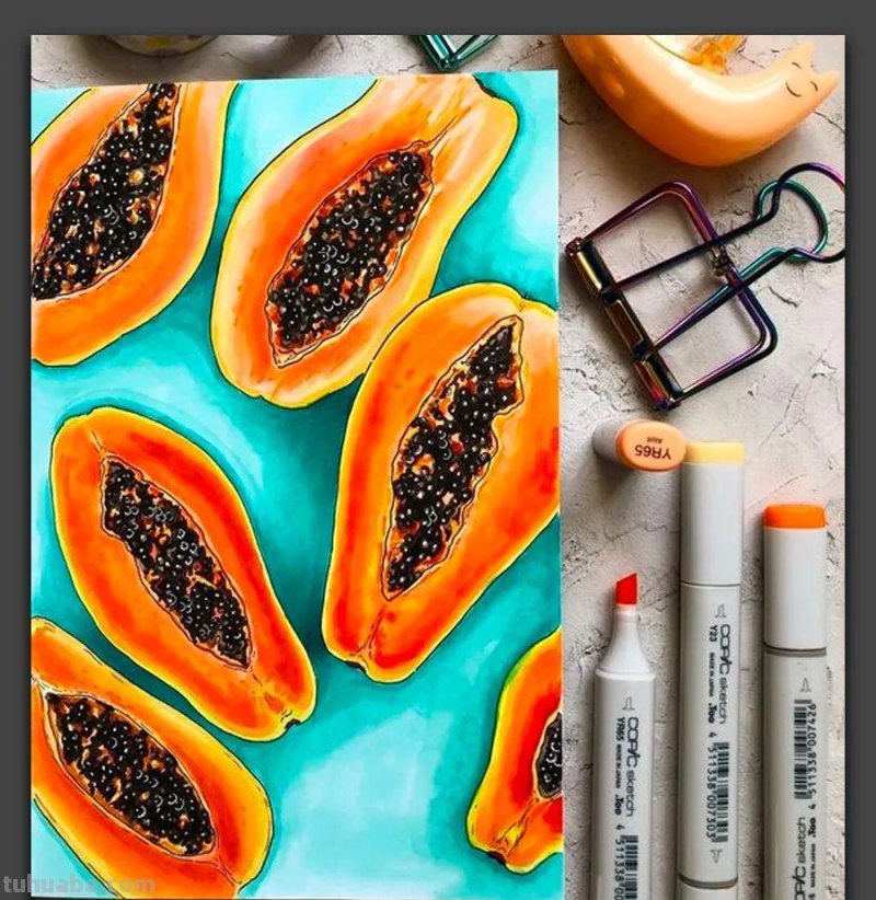 手绘｜20张马克笔手绘作品，每张都是学习的好素材