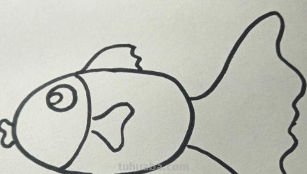 鱼怎么画图片简笔画 儿童绘画：如何画美丽的小鱼？