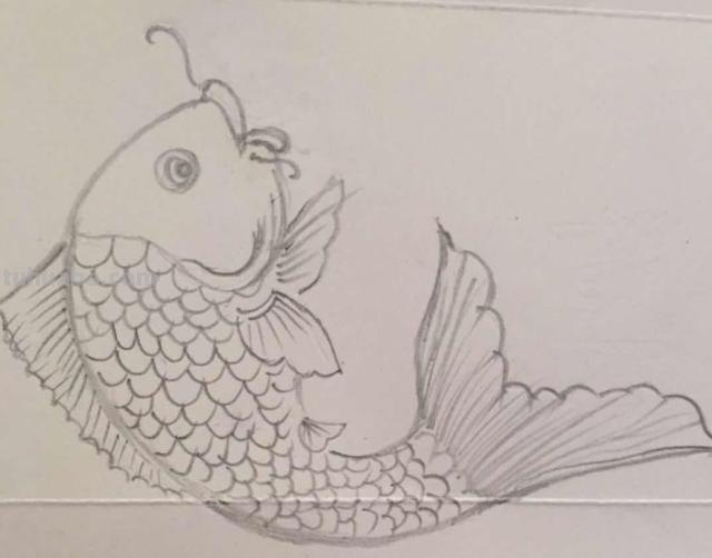 鱼怎么画图片简笔画 儿童绘画：如何画美丽的小鱼？