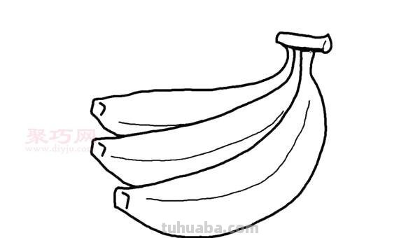 怎么画香蕉的简笔画 怎么画出一把香蕉？