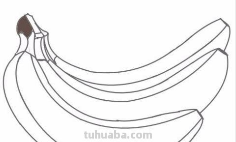 怎么画香蕉的简笔画 怎么画出一把香蕉？
