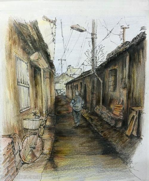 画建筑用油性彩铅怎么画 油溶性彩铅的用法？