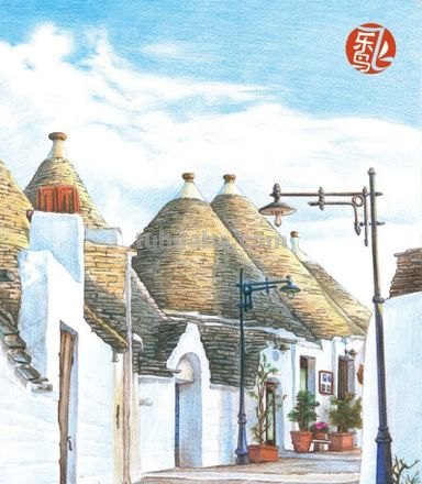 画建筑用油性彩铅怎么画 油溶性彩铅的用法？